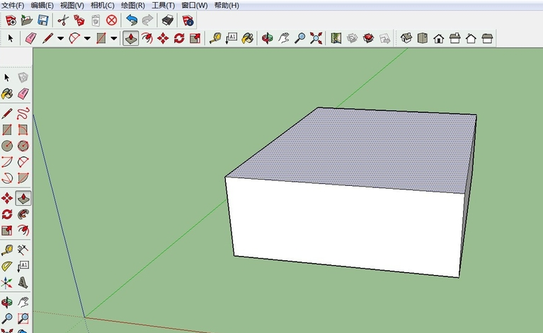 sketchup草图大师使用推拉工具制作立体模型的方法