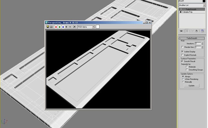 3ds max教程-键盘的建模过程(3dmax键盘模型教程)