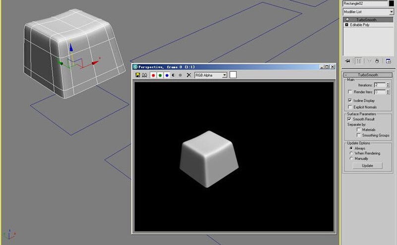 3ds max教程-键盘的建模过程(3dmax键盘模型教程)