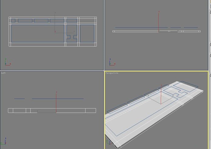 3ds max教程-键盘的建模过程(3dmax键盘模型教程)